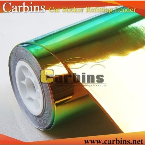 Top Sale Carbins Car Wrap Film For Whole Body Stickers 1.52*18m PVC Material Rainbow Chrome Vinyl Film