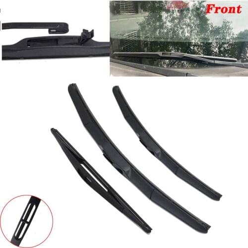 Car Front & Rear Wiper Blades Set For Renault Trafic 2001 - 2014 Windshield Windscreen Wiper blade