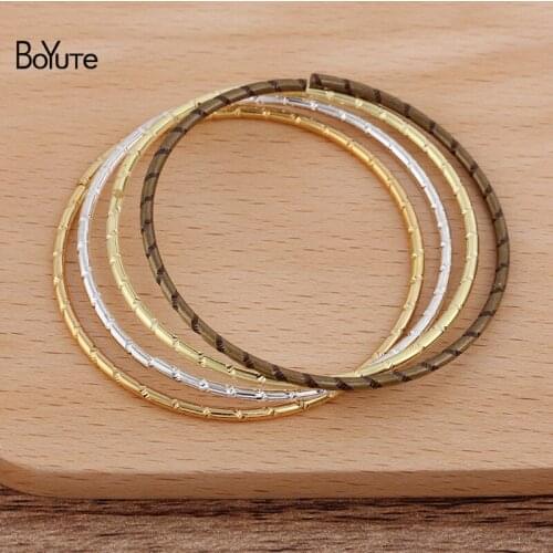 BoYuTe (20 Pieces/Lot) 2*55MM Metal Brass Big Open Jump Ring Materials Handmade Diy Jewelry Accessories Wholesale