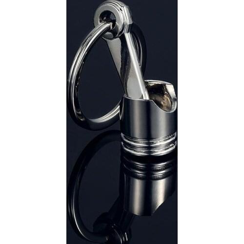 Car Piston-shaped Keychain Key Ring With Pendant, Charming Men And Women Car Bag Key Chain Pendant Auto Interior Accessories