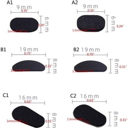 40Pcs Soft Foam Nose Pad Self Adhesive Anti-Slip Eyeglass Sunglasses Nose Pads LX9D