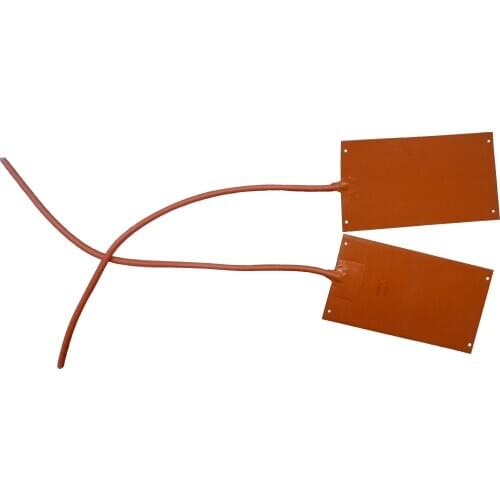 200*260mm silicone rubber heater electric with 100k thermistor and 3m adhesive