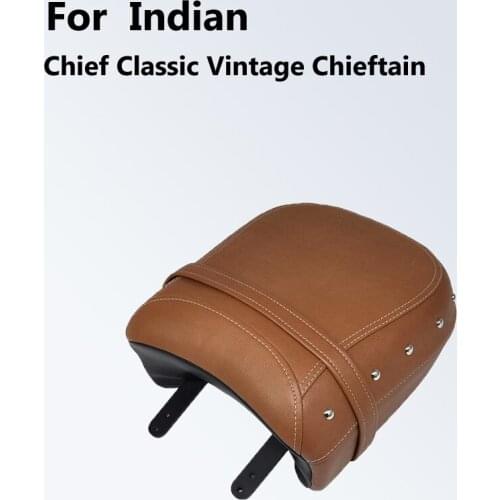 For Indian Chief Classic Vintage Chieftain 2014-2018 2016-2018 Black Brown Motorcycle Leather Rear Passenger Seat