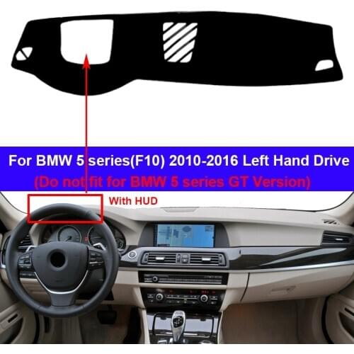 Car Dashboard Cover Dash Mat Carpet Cape For BMW 5 series (F10) 2010 2011 2012 2013 2014 2015 2016 Automobile Inner Sun Shade