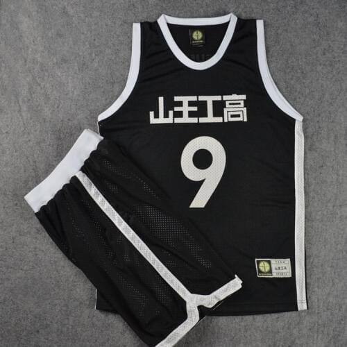 Summer Anime NO.9 Sawakita Eiji Jersey Women Men Sportswear School Basketball Uniform Suits Cosplay Costume Top+Shorts
