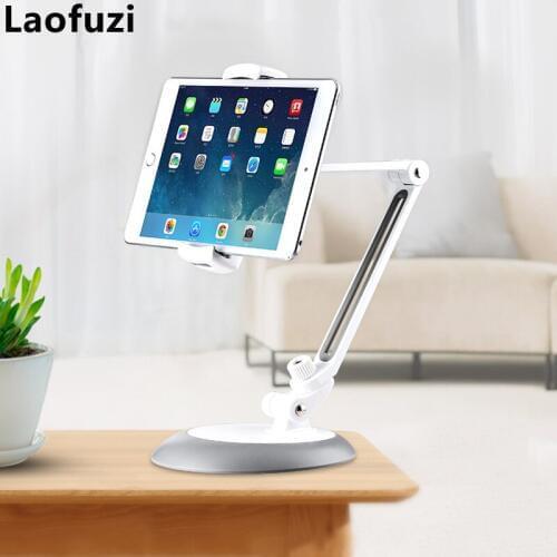 For iPad Mini Air Metal Aluminum Alloy Stand Holder Desktop 4-10" Flexible Rotatable Mount Bracket Support Holder for Tablet