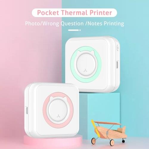 Mini Portable Bluetooth Photo Printer Pocket Thermal Printing USB Connection Impresoras For Mobile phone Android and iOS Gifts