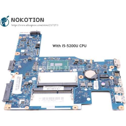 NOKOTION ACLU3 ACLU4 UMA NM-A362 5B20H11365 Main Board For Lenovo G40 G40-80 Laptop Motherboard SR23Y I5-5200U CPU