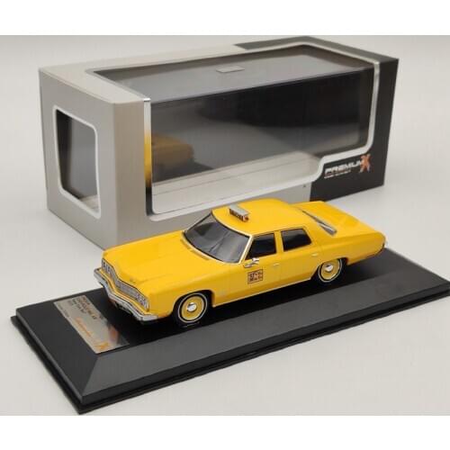 Premium X 1:43 For Chevrolet BEL AIR New York Taxi 1973 PRD234 Diecast Models Auto Cars Collection Yellow