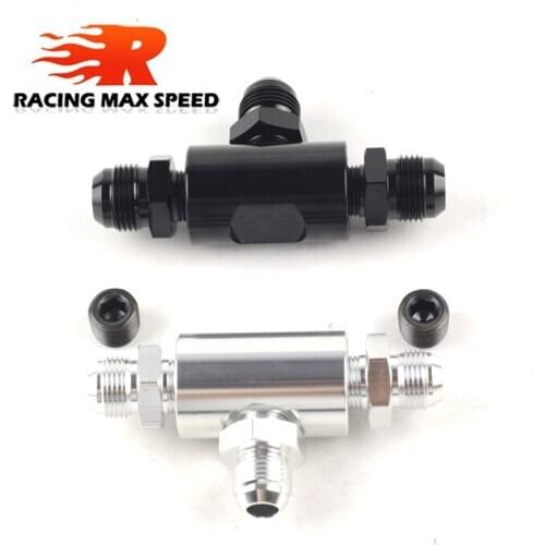 Fuel distribution Y fittings CNC machined from 6061-T6 aluminum and available in black and silver describ AN8-AN10-AN10