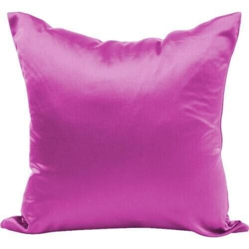 MultiColor Silk Satin Standard Pillow Case Cushion Cover Pillowcase Pillow Case Home Decor Cushion Cover Home Decoration 45*45cm