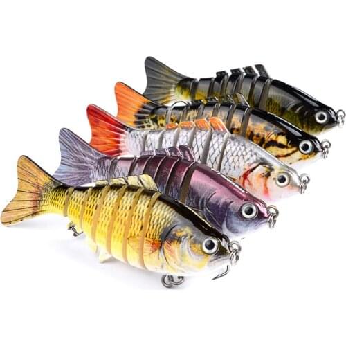 Luya Fish Bait Plastic Hard 10cm/15g Packaged Multi Section Bionic Fishing Lure