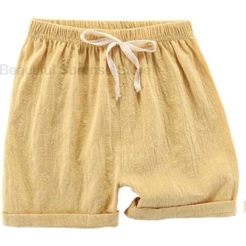 Baby Boys Shorts Children Clothing Summer Cotton Cool Sweatpants Boys Girls Sport Shorts Solid Fashion for Children Clothes