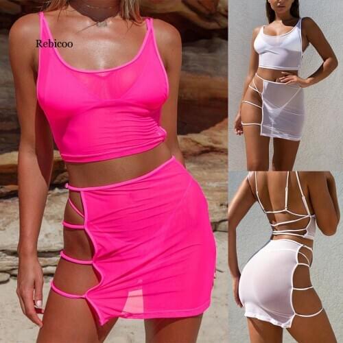 Hot Sexy Womens Bathingwear Solid Color Lady Underwear Set Mesh Hollow Out Lengerie Wire Free Female Intimates Underwear