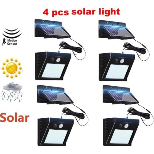 30 LED Solar Lamp Motion Sensor Wall Light 3 Mode 64/30 LED Separable Solar Power Light Super Bright Security Waterproof Lightso