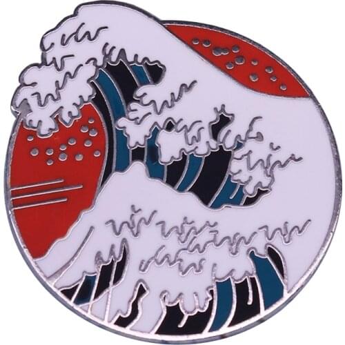 Great wave pin amazing art collection