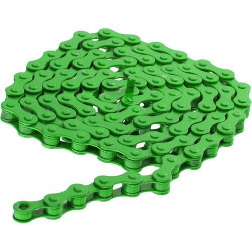 Bike Chain Fixed Gear Track BMX Single Speed Chains 1/2' X 1/8' Green Color