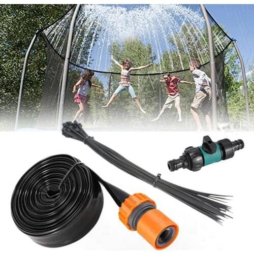 360 Degrees Rotating Gardening Toys Trampoline Sprinkler Set Summer Outdoor Water Park-game Sprinkler Waterpark Toys For Boys