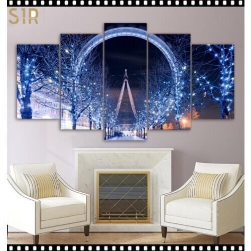 World Famous Architecture Beauty HD Five Wall Painting Decorative Painting Anime Posters Wall Decor Anime Decor Room Decor