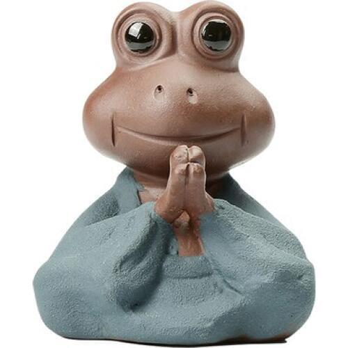 Yixing Purple Buddha Sand Frog Tea Pet Ornaments Blessing Lucky Nafu Boutique Creative Kung Fu Tea Ceremony Accessories