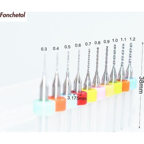 0.3-1.2mm-10 CNC computer machine solid carbide micro Drill bit,Printed Circuit Board Drill Bit,SMT,plastic and copper