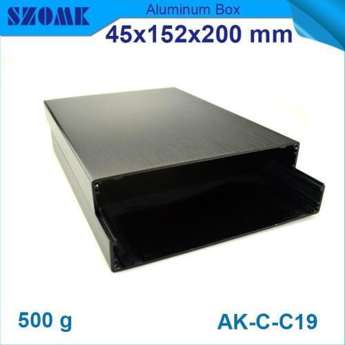 10 pcs/lot Extrusion aluminum pcb instrument box for electronics device and pcb design GPS tracking shell45(H)x152(W)x200(L) mm