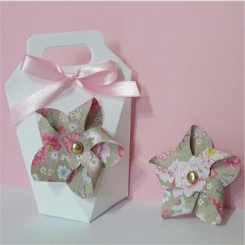 3D windmill flower Metal Cutting die keychain shaker Heart Paper Key Chain Scrapbook Paper Craft Card Punch Art Knife Cutter