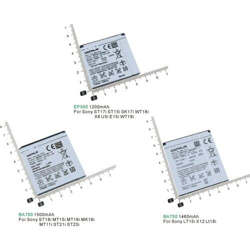 Good Quality 3.7V BA750 1460mAh Battery for Sony Ericsson Xperia Acro Arc S LT15i LT18i X12