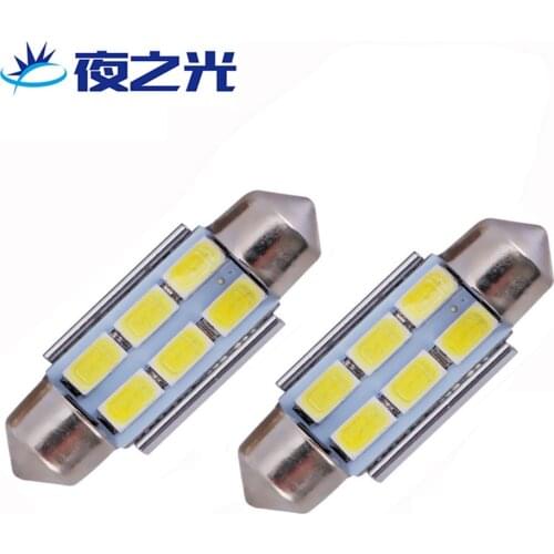 Car LED Double Point Light Reading Room Light Top 5630 wick 6SMD Ultra Bright 31 36 39 41 MM