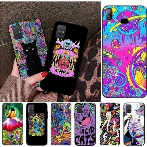 Colourful Psychedelic Trippy Art Phone Case For Samsung Galaxy A21S A01 A11 A31 A81 A10 A20E A30 A40 A50 A70 A80 A71 A51