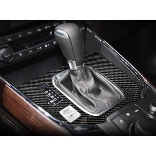 For Mazda CX-9 cx9 2016 2018 2019 2020 LHD RHD Car interior decoration Carbon Fiber Central Gear car door Panel Stickers