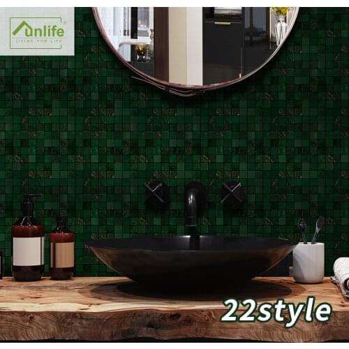 Funlife® Tile Sticker Wall sticker kitchen DIY Easy to Clean Peel&Stick Self-Adhesive Kitchen Backsplash Floor Wall Removable
