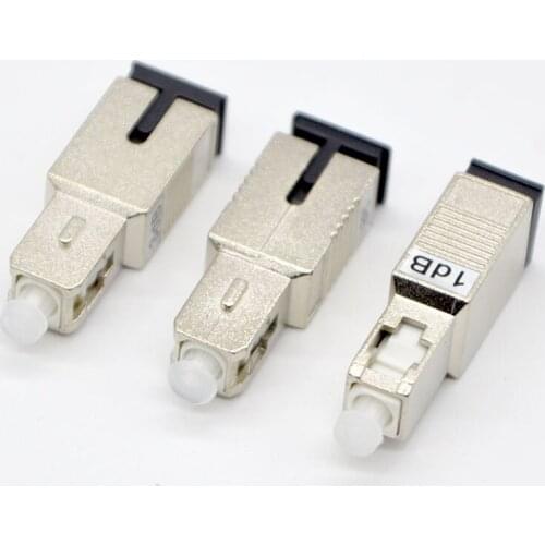 GONGFENG 10PCS NEW Optic Fiber Connector SC-SC Fiber Optic Attenuator SC Optical Attenuator 2dB~15dB Special Wholesale