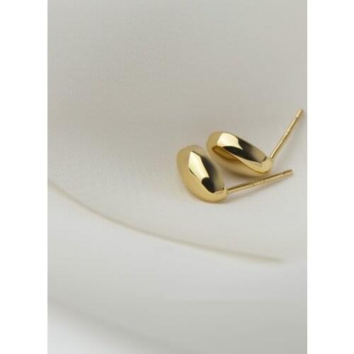 925 Sterling Silver Bead Small Stud Earrings for Women Waterdrop Earrings Daily Jewelry 2021 New Wholesale