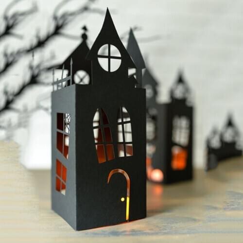 Halloween Castle Metal Cutting Dies Stencil Scrapbooking DIY Album Stamp Paper H58C