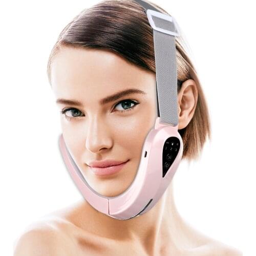Micro-current V-shape Facial Massager Face Lifting Tighten Reduce Double Chin Masseter Face Slimming Vibration Device Fast Ship