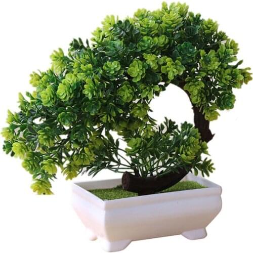 Simulation Fake Potted Bonsai Tree Artificial Plant Desk Ornament Home Decor Artificial Plant