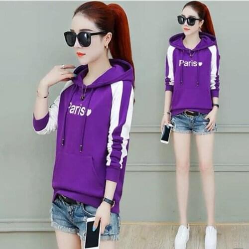 New Hoodie WOMENS Dress Fashion Thin Type for Spring And Autumn Hooded 2020 Students Tops Long Sleeve Womens hoodies women