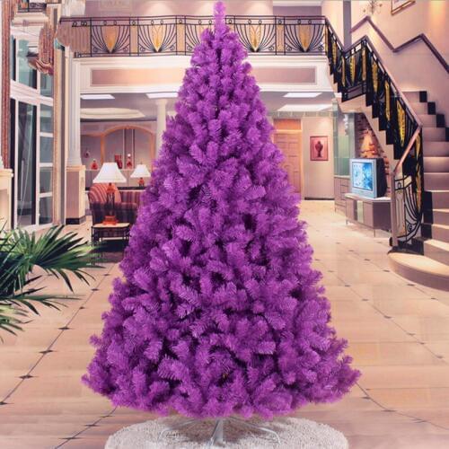 New Year Christmas 2.1 m / 2.4M encryption Christmas tree Christmas purple mall decorations ornaments necessary