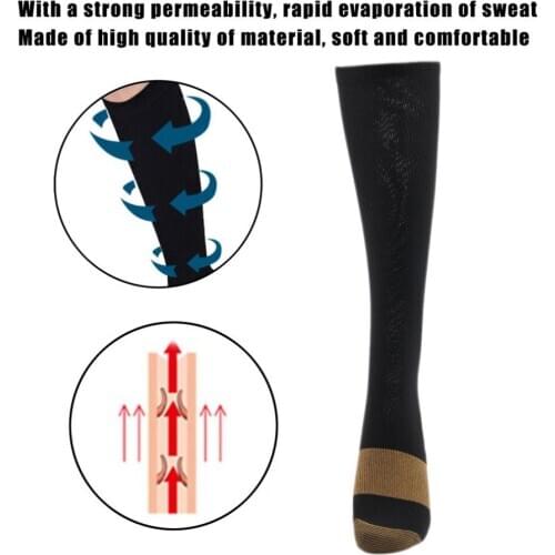Anti-varicose Autumn Women Soft Mircle Anti-Fatigue Compression Socks Tired Achy Unisex Magic ladies Black Skin Color