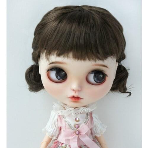 9-10inch Doll wigs JD571 8 23-25CM Smart curly braids Hair Short Anna BJD wig Synthetic mohair dolls accessories