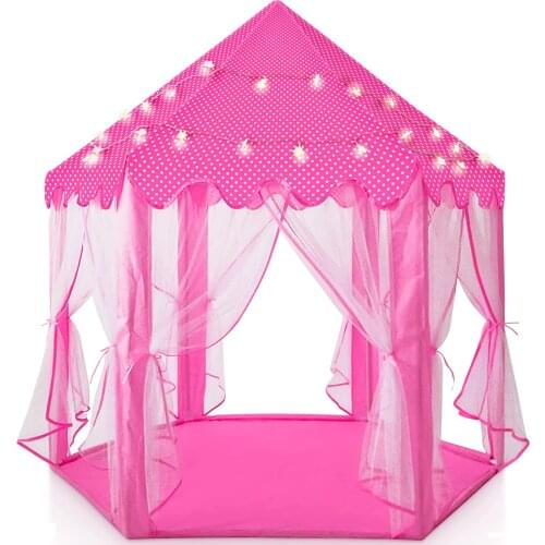 Portable Kids Toy Tipi Tent Ball Pool Princess Girl Castle Play House Children Small House Folding Playtent Baby Beach Tent