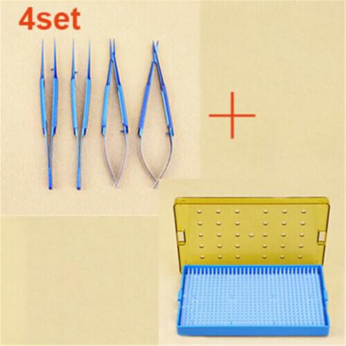 Titanium Microsurgery Ophthalmic Equipment Medical Surgical Instrument 14cm/16cm/18cm tool set4#/set5#/set6#/set7#/s7#8 tool set