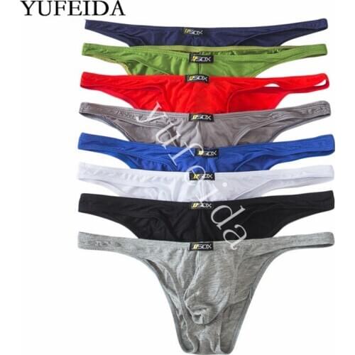 8PCS/Lot Sexy Mens Briefs Modal Soft Comfortable Bikini Male Gay Sissy Panties Bulge Pouch Underpants Jockstrap Man Underwear