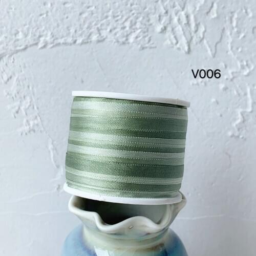 V006 A Roll Wholesale 2mm-36mm 100% Pure Silk Embroidery Ribbons Handcraft Supply Double Faced Thin Taffeta Silk Ribbon