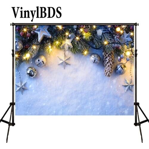 VinylBDS 8X10FT Photo Background Christmas Backdrop Children Winter Background Glitter Backdrop Children Photo Backdrops