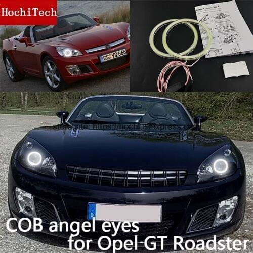 High Quality COB Led Light White Halo Cob Led Angel Eyes Ring Error Free for Opel GT Roadster 2007 2008 2009 2010