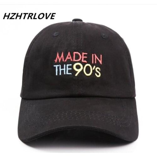 High Quality Letter MADE IN THE 90S Snapback Cap Cotton Baseball Cap For Men Women Adjustable Hip Hop Dad Hat Bone Garros