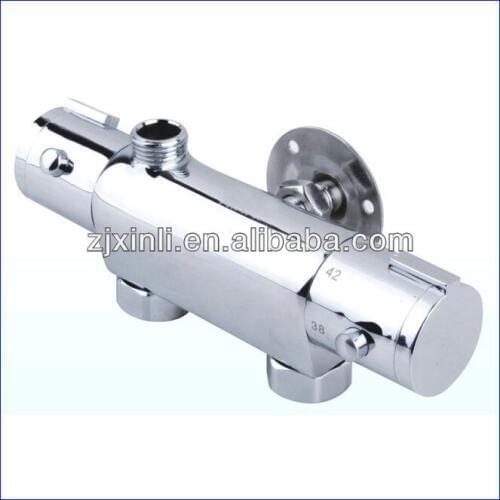 X9065S4 - Luxury Wall Mounted Chrome Color Brass Material Solar Thermostatic Mixer