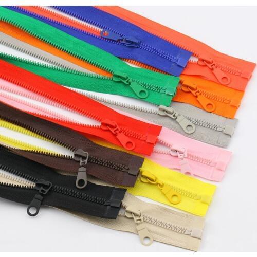 70mm/80cm 5# Open-end Resin zippers 19 colors for Down Jacket Overcoat Sportwear Bag garment zipper DIY Accessory Sewing Craft